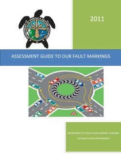 Assessment Guide to Fault - Vehicle and Drivers Licensing