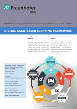 digital game based learning framework