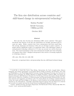 The firm size distribution across countries and skill