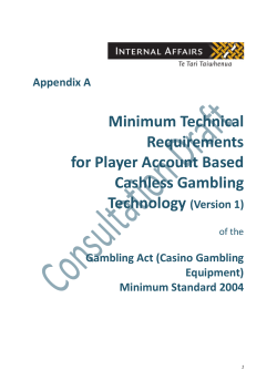 Draft Standard for consultation