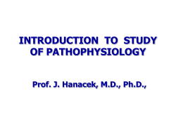 Introduction to Study of Pathophysiology