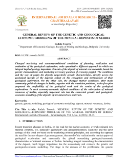 general review of the genetic and geological