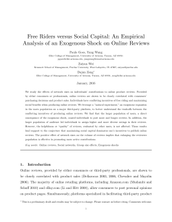 Free Riders versus Social Capital: An Empirical