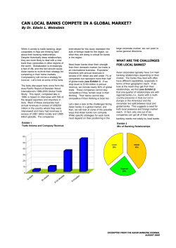 can local banks compete in a global market?