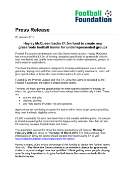 Football Foundation Grow the Game