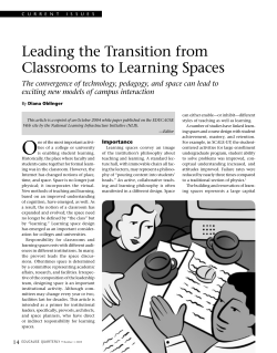 Leading the Transition from Classrooms to Learning Spaces