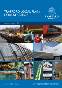 trafford local plan: core strategy