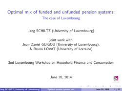 Optimal mix of funded and unfunded pension systems: