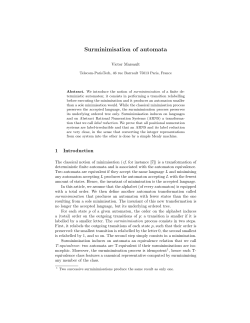 Surminimisation of automata