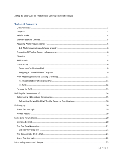 eDNA PG Calculations