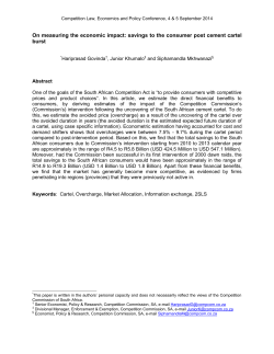 On measuring the economic impact: savings to the economy post