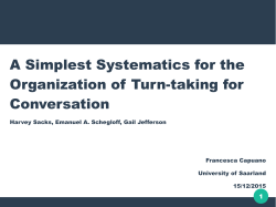 A Simplest Systematics for the Organization of Turn