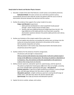 Study Guide for Atomic and Nuclear Physics Answers