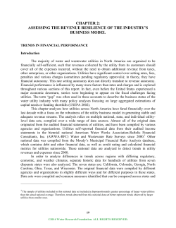 Defining a Resilient Business Model for Water Utilities