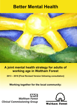 Better Mental Health Strategy