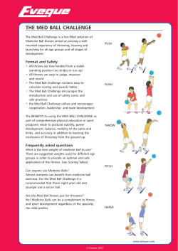 the med ball challenge