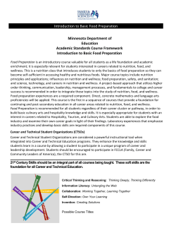 Intro to Food Preparation