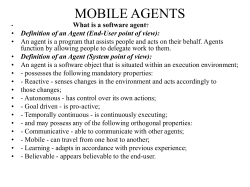 Mobile Agent Paradigm