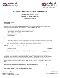 Medical release form