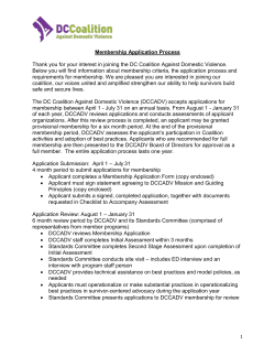 Membership Application Process Thank you for your interest in