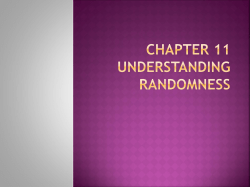 Chapter 11 Understanding Randomness