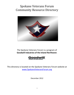 Meal Programs and Sites * drop in sites that offer meals and other