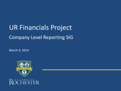 Company Level Reporting SIG_3-04