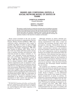 shared and configural justice