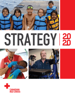 Strategy 2020 - Canadian Red Cross