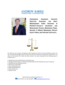experienced insurance industry executive