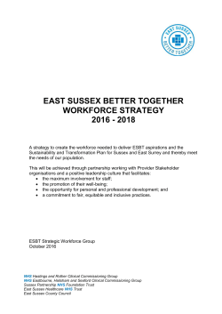 east sussex better together workforce strategy