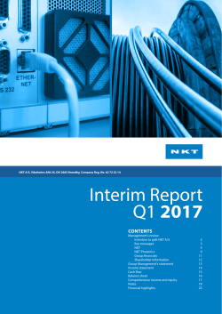 Interim Report Q1 2017