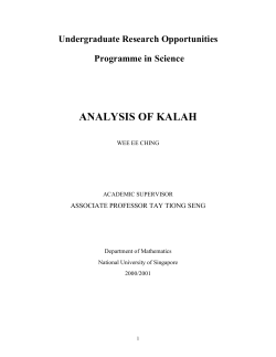ANALYSIS OF KALAH