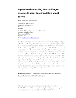 Agent-based computing from multi-agent systems to