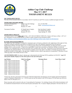 Adidas Cup Club Challenge May 5