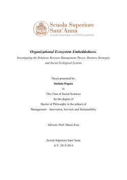 Organizational Ecosystem Embeddedness.