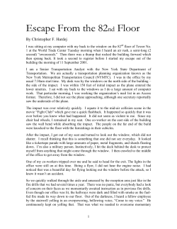 Escape From the 82nd Floor - FDNY Fire Family Transport Foundation