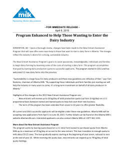 Program Enhanced to Help Those Wanting to Enter the Dairy Industry