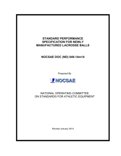NOCSAE Lacrosse Ball Specs