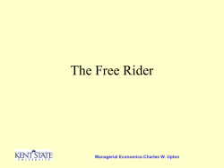 The Free Rider - personal.kent.edu