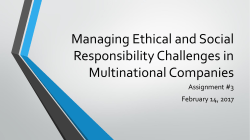 Multinational Management in a Changing World