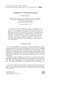Comparison of Information Structures