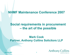 community benefits and procurement procuring sustainability