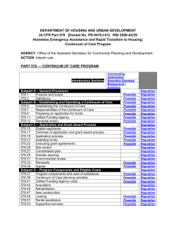 CoC Program Interim Rule - Formatted Version
