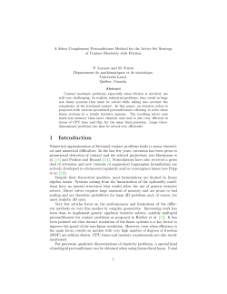 A Schur Complement Preconditioner Method for the Active Set