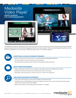 Mediasite Video Player