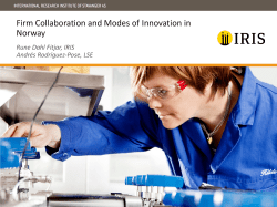 Firm Collaboration and Modes of Innovation in Norway
