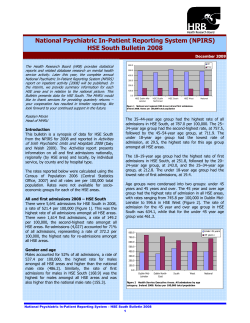 National Psychiatric In-Patient Reporting