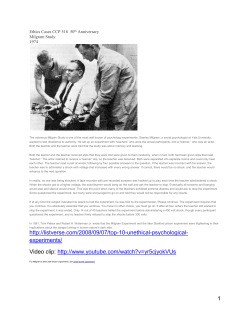 Milgram Experiment