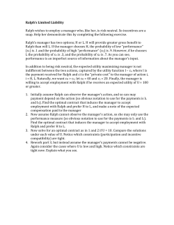 Ralph`s Limited Liability